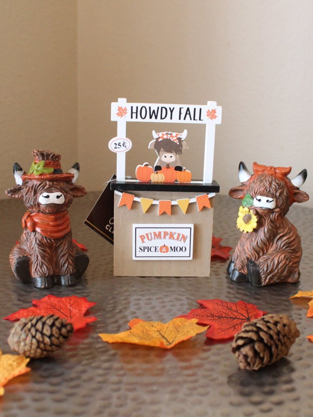Fall Highland Cow Howdy Fall Set NWT